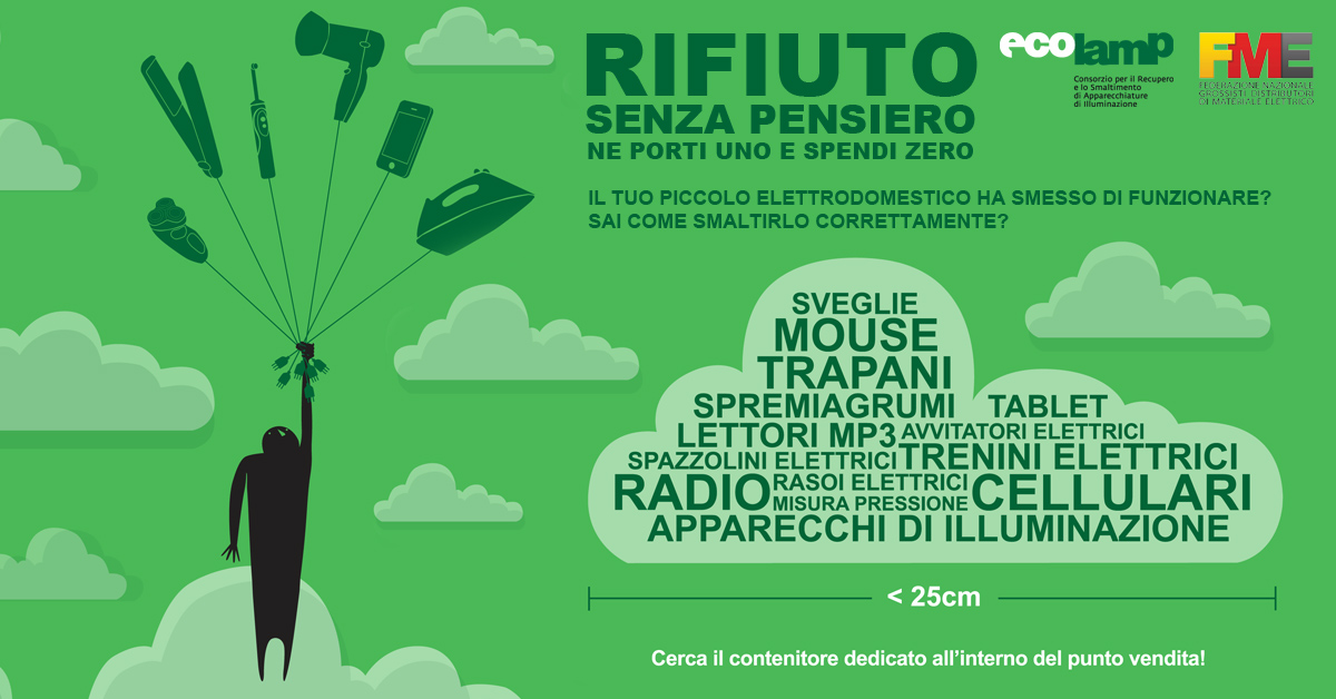 Rifiuto Senza Pensiero - Ecolamp e FME